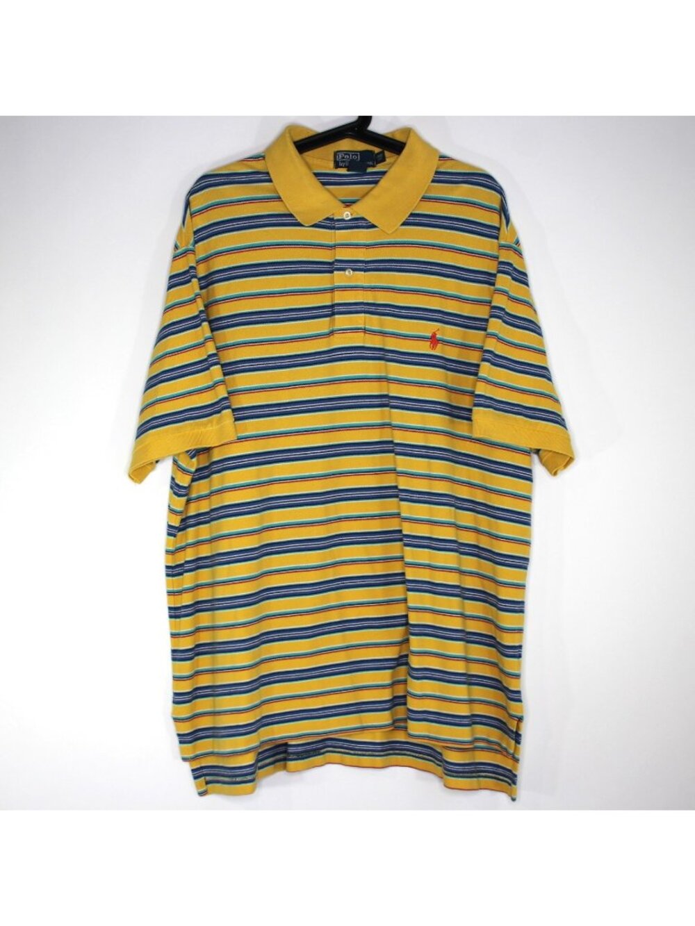 Polo Ralph Lauren Mens 2XB 2XL Big Striped Polo Shirt N1454